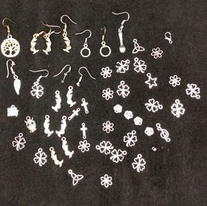 50 pc Charms & Earrings 2018  DIY
